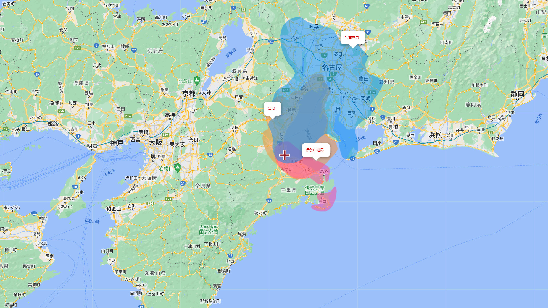 松阪市の電波事情